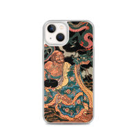 'The Sage Nagasaina Sonja Summoning A Dragon From A Bowl' by Kuniyoshi, 1836 - iPhone Case