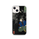 'Taro Mitsukuni Watching Skeletons Battle' by Yoshitoshi, 1865 - iPhone Case