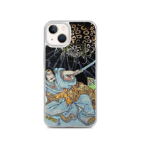 'Minamoto no Yorimitsu Is Attacked By A Demon Spider' by Kuniyoshi, ca. 1820 - iPhone Case