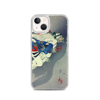 'The Demon Ibaraki Escapes With Its Severed Arm' by Yoshitoshi, 1889 - iPhone Case