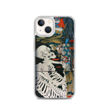 'Takiyasha the Witch and the Skeleton Spectre' (Combined Triptych) by Kuniyoshi, ca. 1844 - iPhone Case