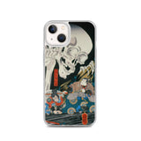 'Takiyasha the Witch and the Skeleton Spectre' (Middle Panel) by Kuniyoshi, ca. 1844 - iPhone Case