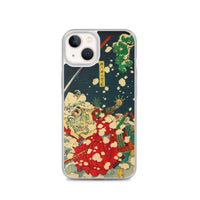 'Snow At Yoshino' (Left Panel) by Yoshitoshi, 1867 iPhone Cases