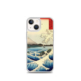 'The Sea at Satta, Suruga' Province' by Hiroshige, 1858 - iPhone Case