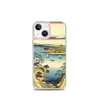 'The Tone River At Konodai' by Hiroshige, 1858 - iPhone Case