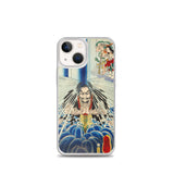 'Mongaku Shonin Under The Nachi Waterfall' by Kuniyoshi, 1860 - iPhone Case