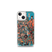 'One Hundred And Eight Heroes of the Shuihuzhuan' (Print 1) by Kuniyoshi, ca. 1830 - iPhone Case