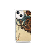 'Hawk And Nestlings In A Pine Tree' (Bottom Half) by Kuniyoshi, ca. 1840s - iPhone Cases