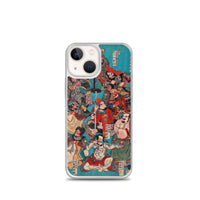 'One Hundred And Eight Heroes of the Shuihuzhuan' (Print 4) by Kuniyoshi, ca. 1830 - iPhone Case