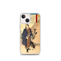 'Saigo Takamori With His Dog' by Yoshitoshi, ca. 1888 - iPhone Case