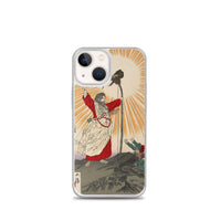 'Emperor Jimmu and the Yata Crow' by Yoshitoshi, 1880 - iPhone Case