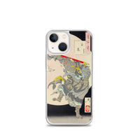 'The Monkey King and the Moon Rabbit' by Yoshitoshi, 1889 - iPhone Case