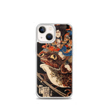 'Tenjiku Tokubei Riding His Fire Toad' by Kuniyoshi, ca. 1828 - iPhone Case