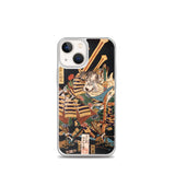 'Musashibo Benkei Fighting Nenoi Oyata' by Yoshitoshi, 1865 - iPhone Case