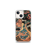 'The Sage Nagasaina Sonja Summoning A Dragon From A Bowl' by Kuniyoshi, 1836 - iPhone Case