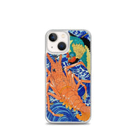 'Phoenix and Lobster' by Kuniyoshi, 1837 - iPhone Case