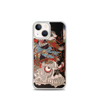 'Samurai Riding A Skull' by Yoshitoshi, 1864 - iPhone Case