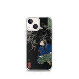 'Taro Mitsukuni Watching Skeletons Battle' by Yoshitoshi, 1865 - iPhone Case