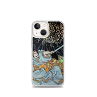 'Minamoto no Yorimitsu Is Attacked By A Demon Spider' by Kuniyoshi, ca. 1820 - iPhone Case