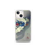 'The Demon Ibaraki Escapes With Its Severed Arm' by Yoshitoshi, 1889 - iPhone Case