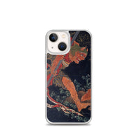 'Kobo Daishi Wards Off A Demon By Reciting The Tantra' by Hokusai, ca. 1840s - iPhone Case