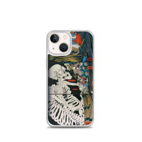 'Takiyasha the Witch and the Skeleton Spectre' (Combined Triptych) by Kuniyoshi, ca. 1844 - iPhone Case