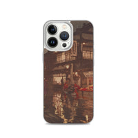 'Kagurazaka Street After A Night Rain' by Yoshida Hiroshi, 1929 - iPhone Case