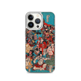 'One Hundred And Eight Heroes of the Shuihuzhuan' (Print 4) by Kuniyoshi, ca. 1830 - iPhone Case