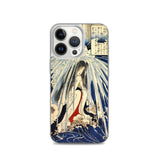 'Hatsuhana Meditating Under The Waterfall', by Kuniyoshi ca. 1842 - iPhone Case