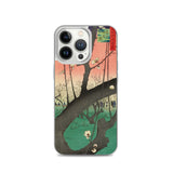 'The Plum Garden in Kameido' by Hiroshige, 1857 - iPhone Case