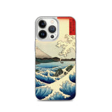 'The Sea at Satta, Suruga' Province' by Hiroshige, 1858 - iPhone Case