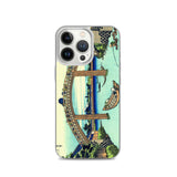 'Under Mannen Bridge at Fukagawa' by Hokusai, ca. 1830 - iPhone Case