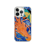 'Phoenix and Lobster' by Kuniyoshi, 1837 - iPhone Case