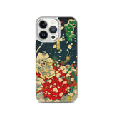 'Snow At Yoshino' (Left Panel) by Yoshitoshi, 1867 iPhone Cases