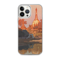 'The Golden Pagoda in Rangoon' by Yoshida Hiroshi, 1931 - iPhone Case