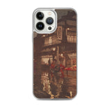 'Kagurazaka Street After A Night Rain' by Yoshida Hiroshi, 1929 - iPhone Case