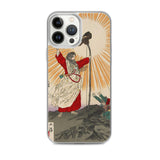 'Emperor Jimmu and the Yata Crow' by Yoshitoshi, 1880 - iPhone Case