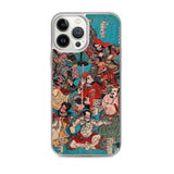 'One Hundred And Eight Heroes of the Shuihuzhuan' (Print 4) by Kuniyoshi, ca. 1830 - iPhone Case