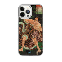 'The Cypress Pillar: Sagi-ike Heikuro' by Kuniyoshi, ca. 1855 - iPhone Case