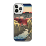 'Inume Pass in Kai Province' by Hiroshige, 1858 - iPhone Case