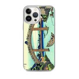 'Under Mannen Bridge at Fukagawa' by Hokusai, ca. 1830 - iPhone Case