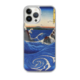 'Awa: Rough Seas At Naruto' by Hiroshige, 1855 - iPhone Case