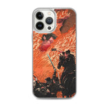 'Kamitsukeno Yatsunada Attacking Saohime's Castle' by Yoshitoshi, 1880 - iPhone Case