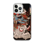 'Samurai Riding A Skull' by Yoshitoshi, 1864 - iPhone Case