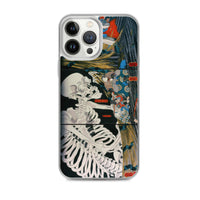 'Takiyasha the Witch and the Skeleton Spectre' (Combined Triptych) by Kuniyoshi, ca. 1844 - iPhone Case