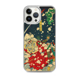 'Snow At Yoshino' (Left Panel) by Yoshitoshi, 1867 iPhone Cases