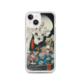 'Takiyasha the Witch and the Skeleton Spectre' (Middle Panel) by Kuniyoshi, ca. 1844 - iPhone Case