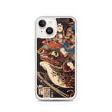 'Tenjiku Tokubei Riding His Fire Toad' by Kuniyoshi, ca. 1828 - iPhone Case