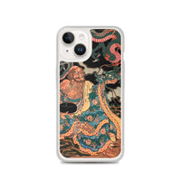 'The Sage Nagasaina Sonja Summoning A Dragon From A Bowl' by Kuniyoshi, 1836 - iPhone Case