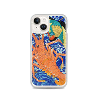 'Phoenix and Lobster' by Kuniyoshi, 1837 - iPhone Case